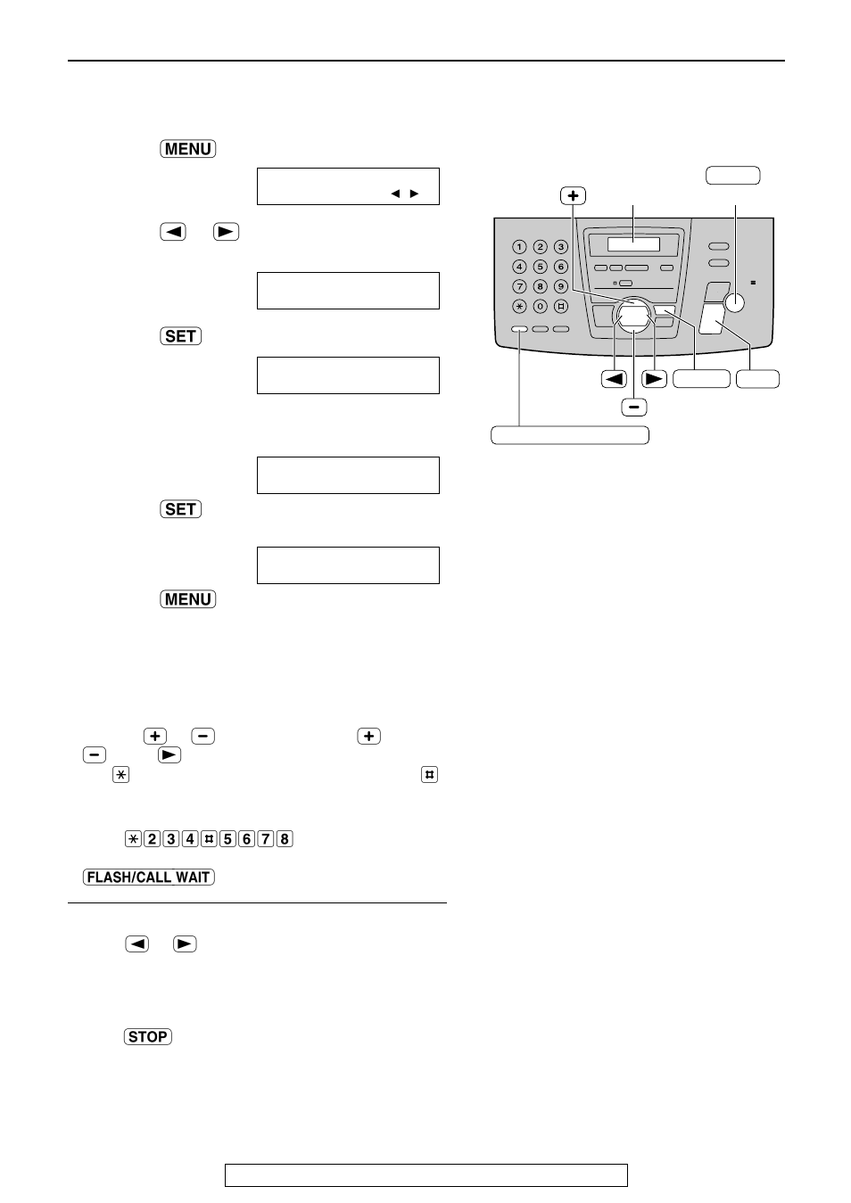 Setup (base unit), Setting your facsimile telephone number | Panasonic KX-FPG176 User Manual | Page 18 / 100