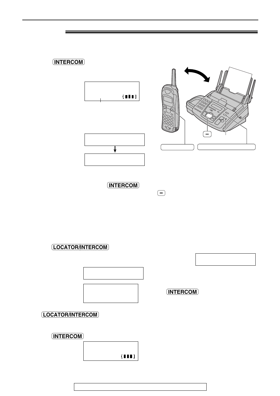 Making and answering calls, Intercom ), Paging the handset from the base unit | Paging the base unit from the handset | Panasonic KX-FPG176 User Manual | Page 24 / 100