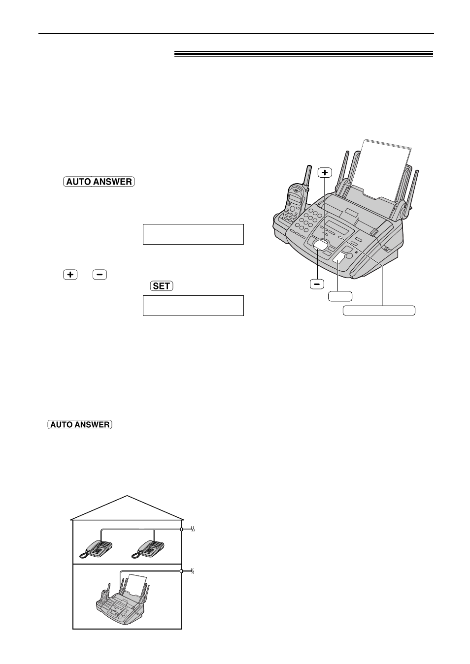 Receiving faxes, Fax only mode ! (all calls are received as faxes), Activating fax only mode | Panasonic KX-FPG176 User Manual | Page 47 / 100