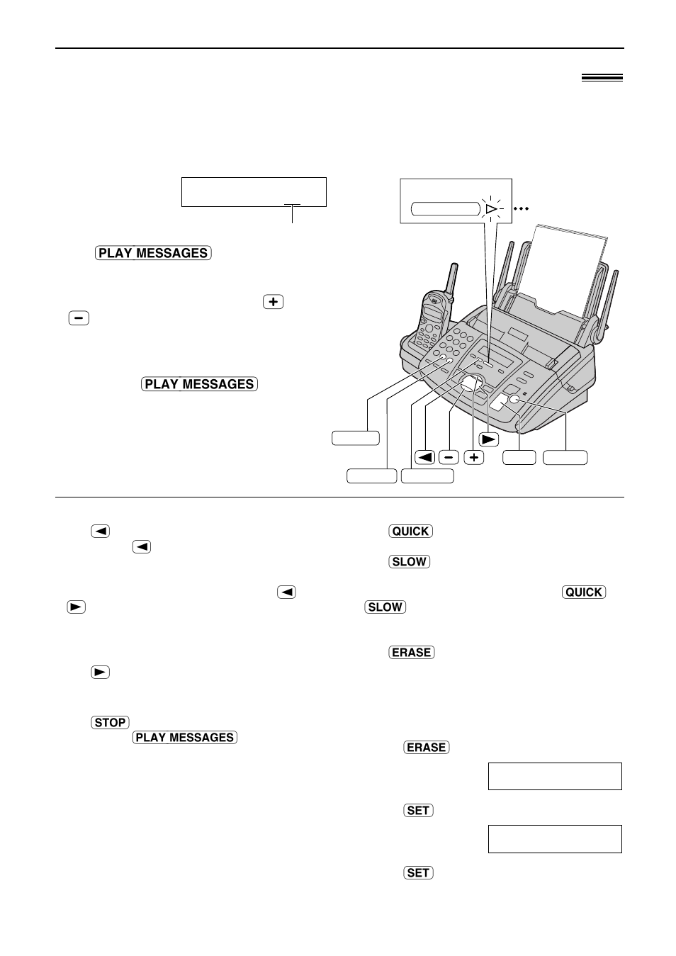 Incoming messages, Listening to recorded messages using the base unit, Flash/light | Panasonic KX-FPG176 User Manual | Page 57 / 100
