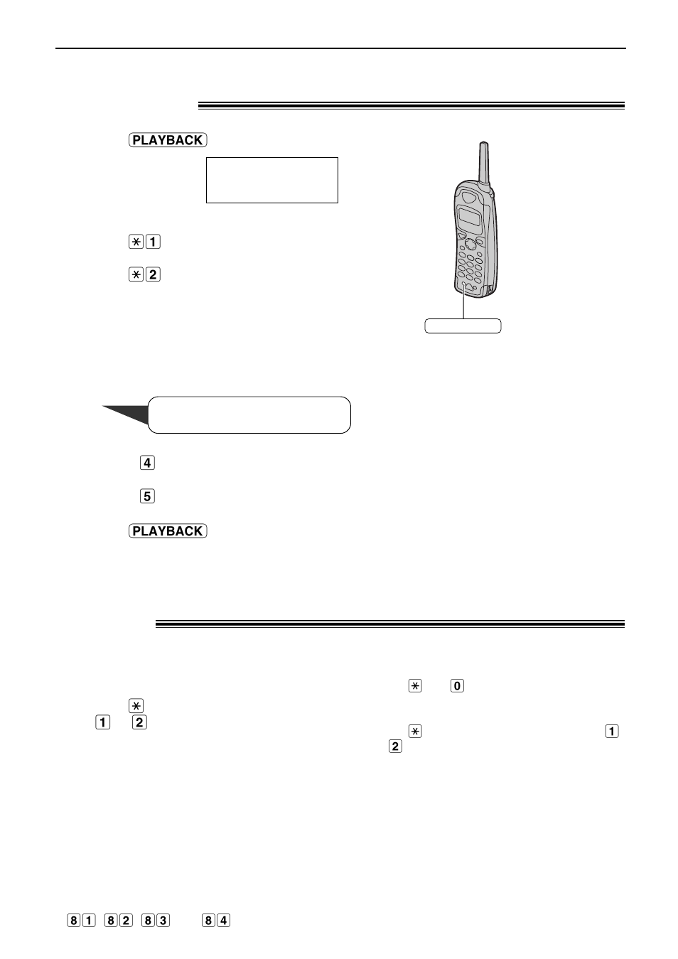 Voice mailbox, Listening to recorded messages using the handset | Panasonic KX-FPG176 User Manual | Page 65 / 100