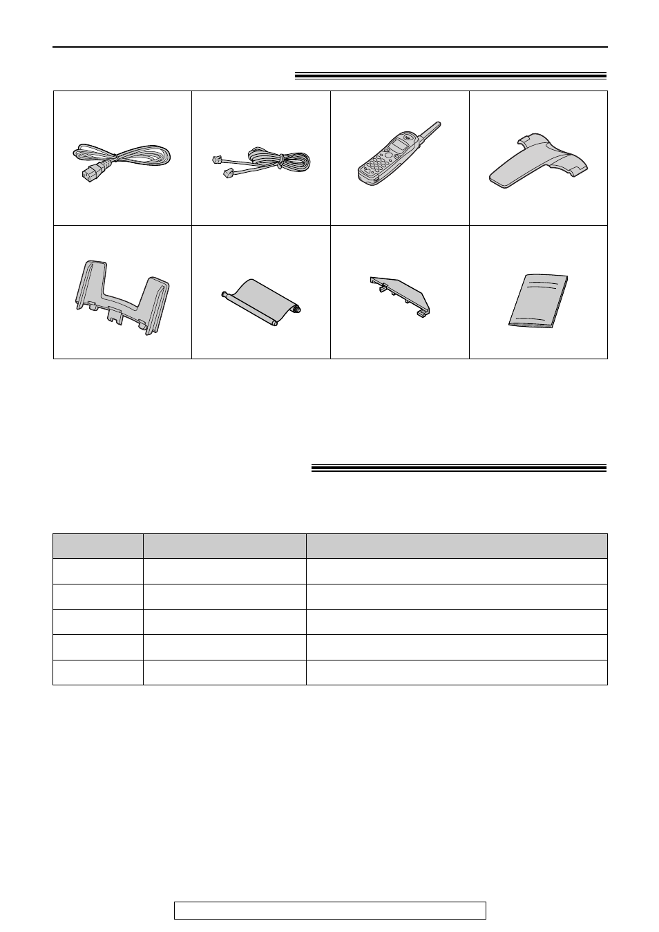 Initial preparation, Accessories, Included accessories | Accessory information | Panasonic KX-FPG176 User Manual | Page 8 / 100
