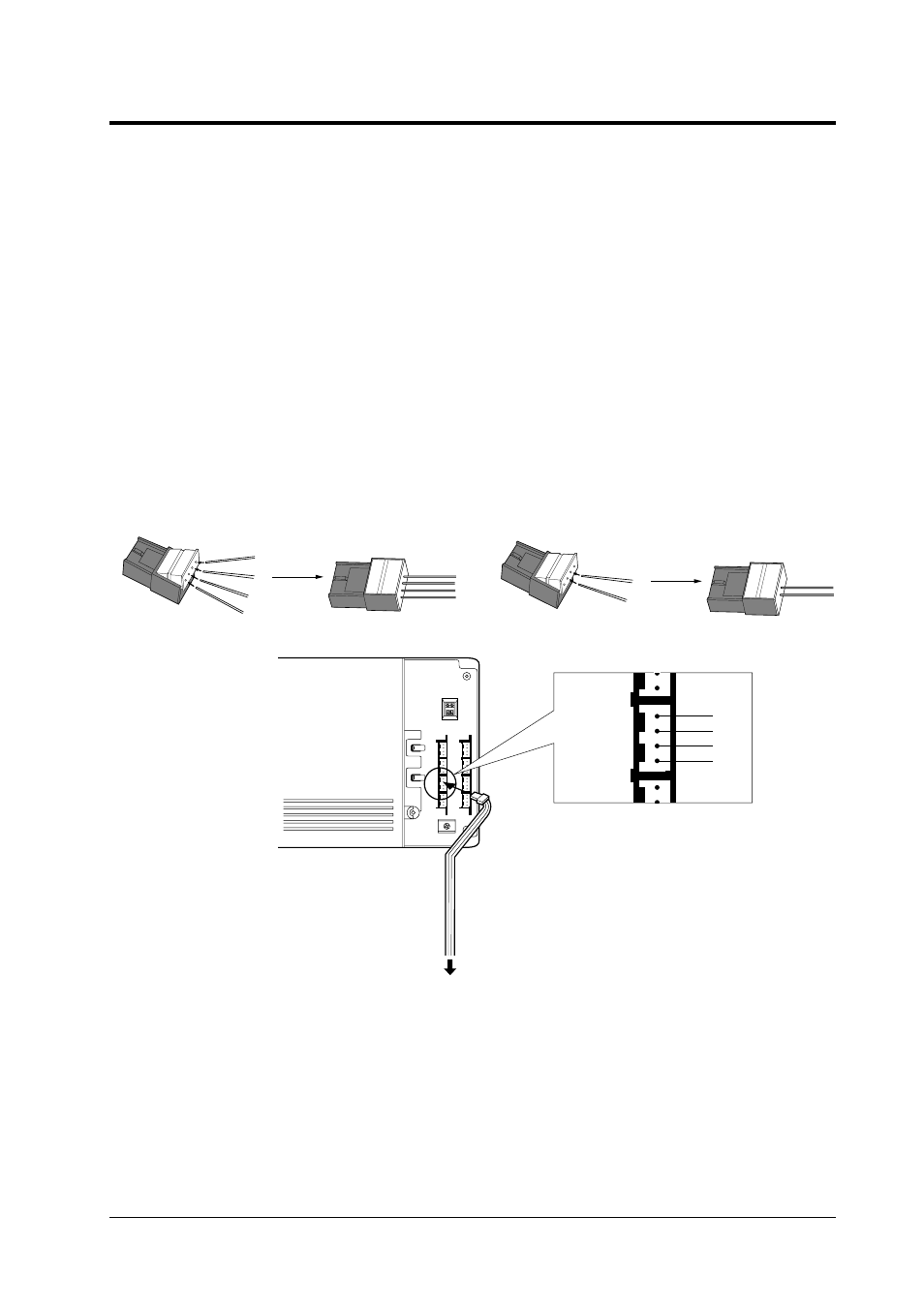 Extension connection, Wire specification, Wire | Diameter of conductor, Diameter with coating, Connection, The wire specifications are as follows, Solid wire, Extn. 1 | Panasonic KX-T206E User Manual | Page 13 / 40