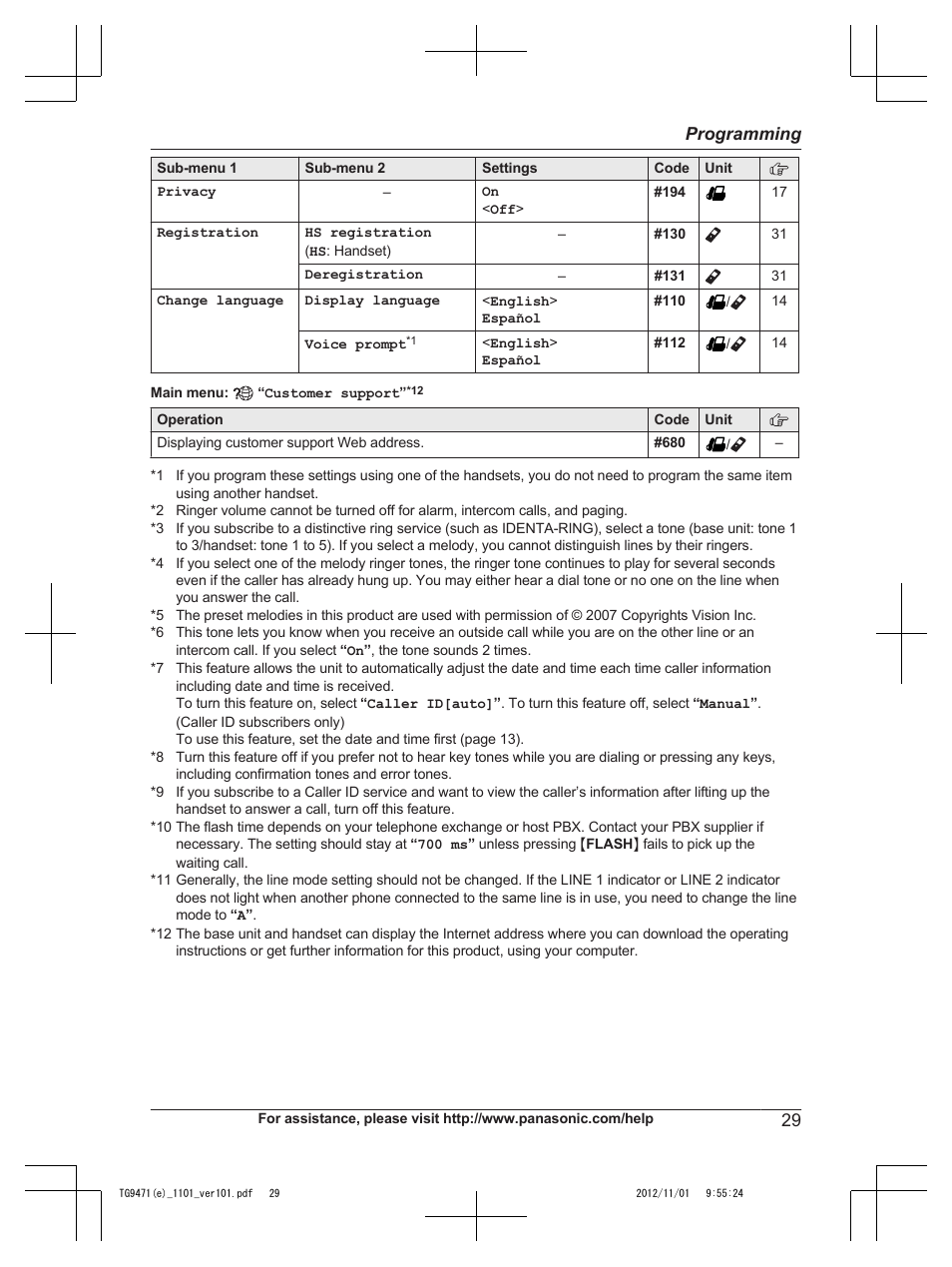 Panasonic KX-TG9471 User Manual | Page 29 / 64