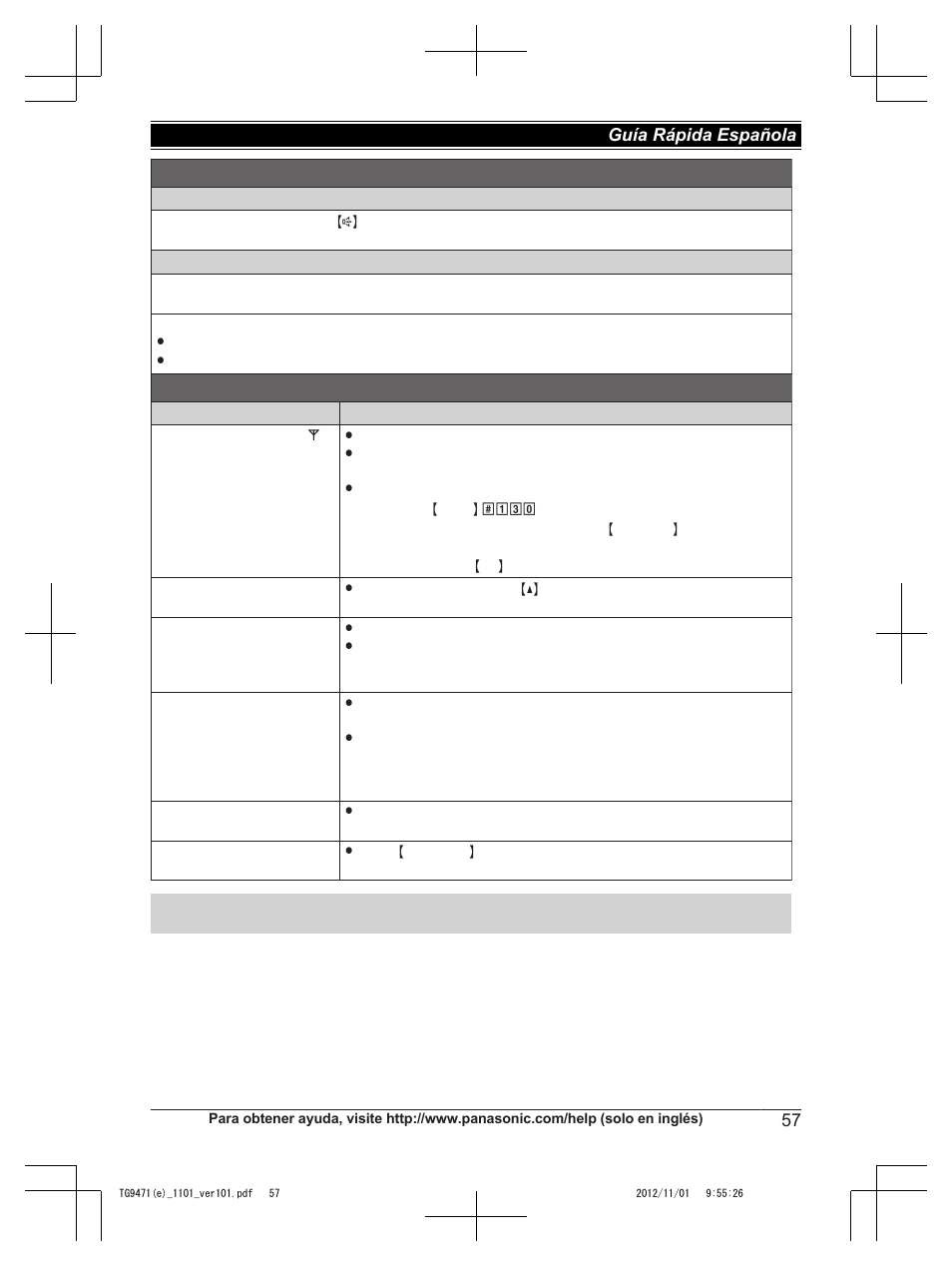 Preguntas frecuentes, Interconexión del teléfono | Panasonic KX-TG9471 User Manual | Page 57 / 64