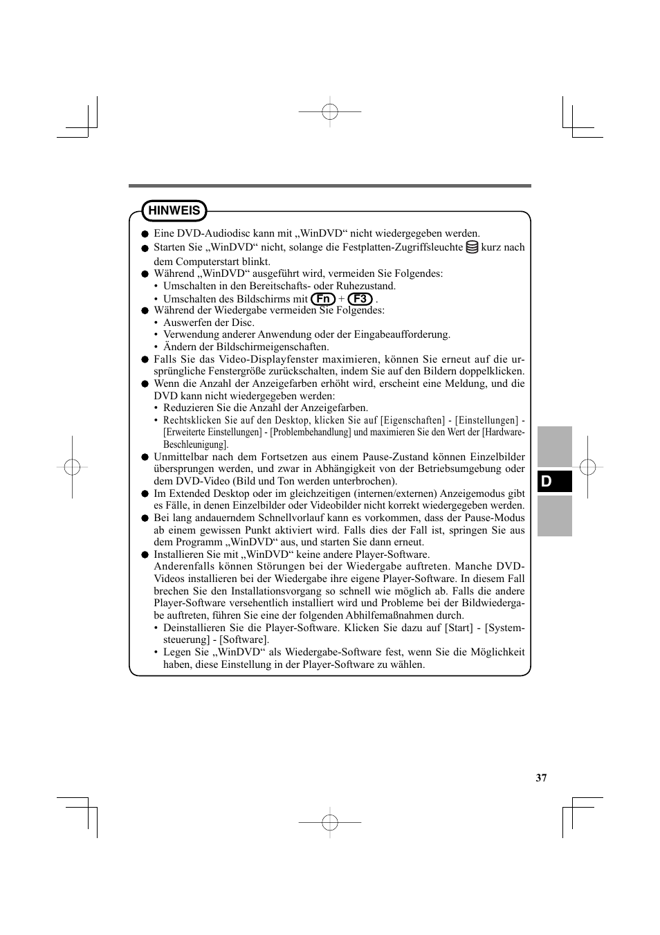 Panasonic CF-VDR301U User Manual | Page 37 / 80