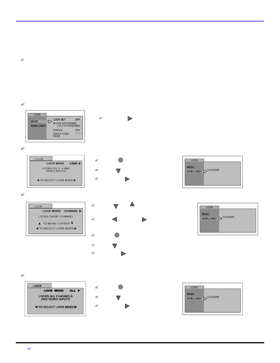 Lock | Panasonic CT 27D32 User Manual | Page 28 / 80