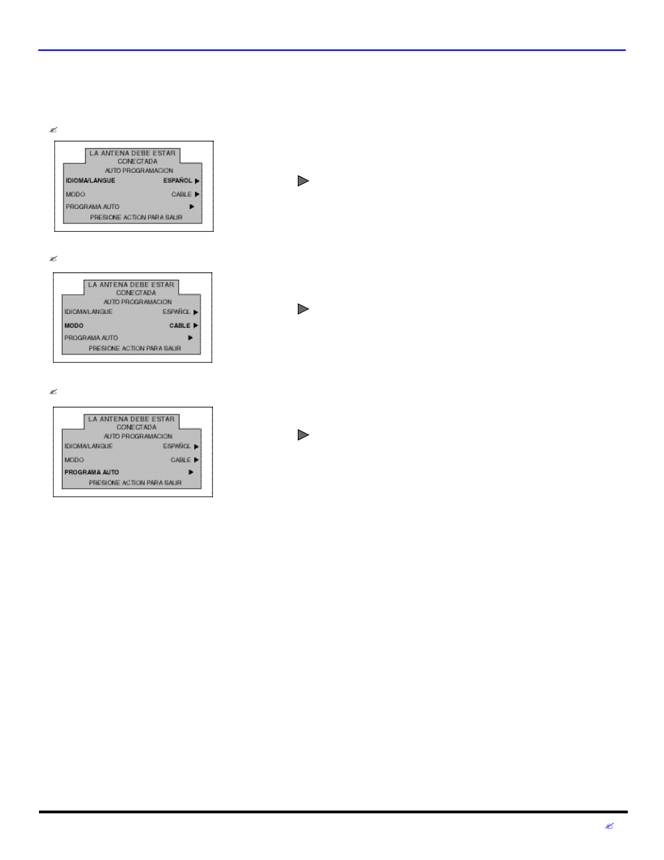 Menu de auto programacion, Menú de auto programación | Panasonic CT 27D32 User Manual | Page 47 / 80