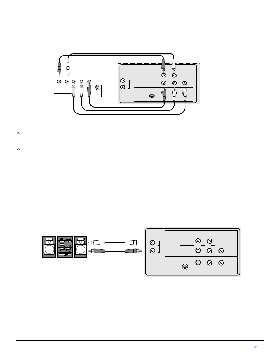Conexion del decodificador de television digital, Conexion del amplificador (to audio amp), Para el amplificador de sonido / to audio amp | Onexiones, Quipo, Pcional 7 | Panasonic CT 27D32 User Manual | Page 49 / 80