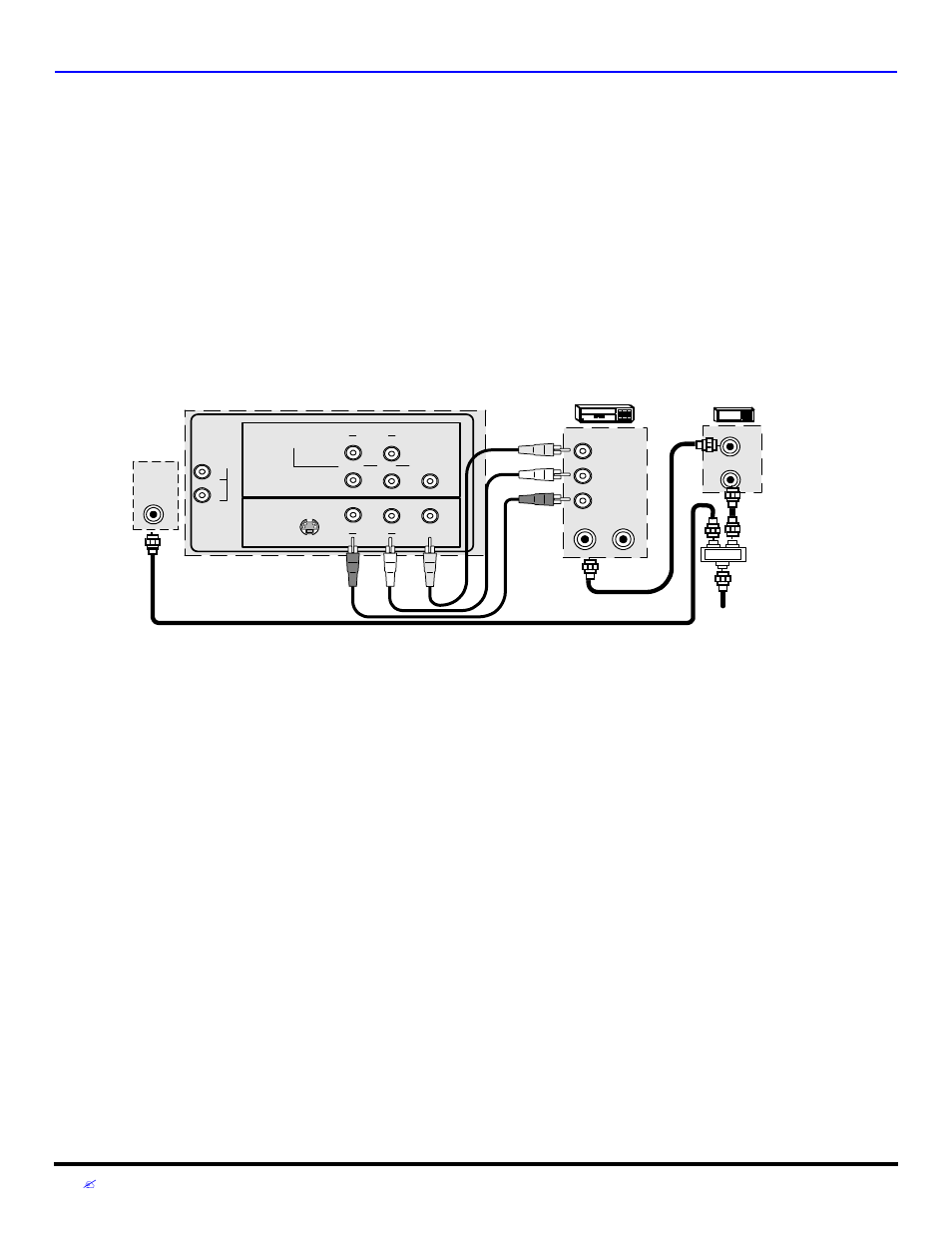 Onexiones, Quipo, Pcional | Sin una fuente de vídeo externa procedimiento, Procedimiento | Panasonic CT 27D32 User Manual | Page 50 / 80