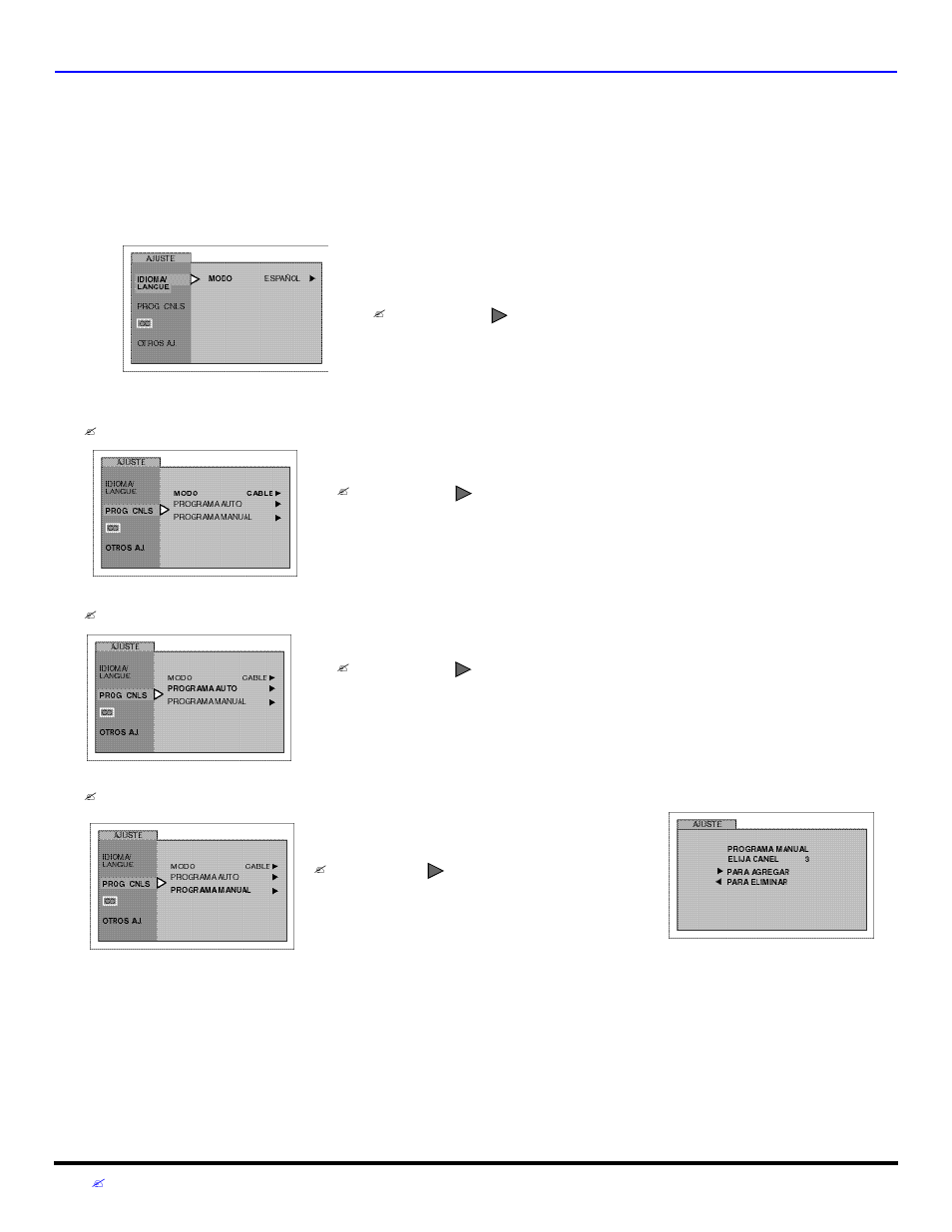Operacion del menu de iconos, Ajuste, Operación del menú de iconos | Panasonic CT 27D32 User Manual | Page 62 / 80