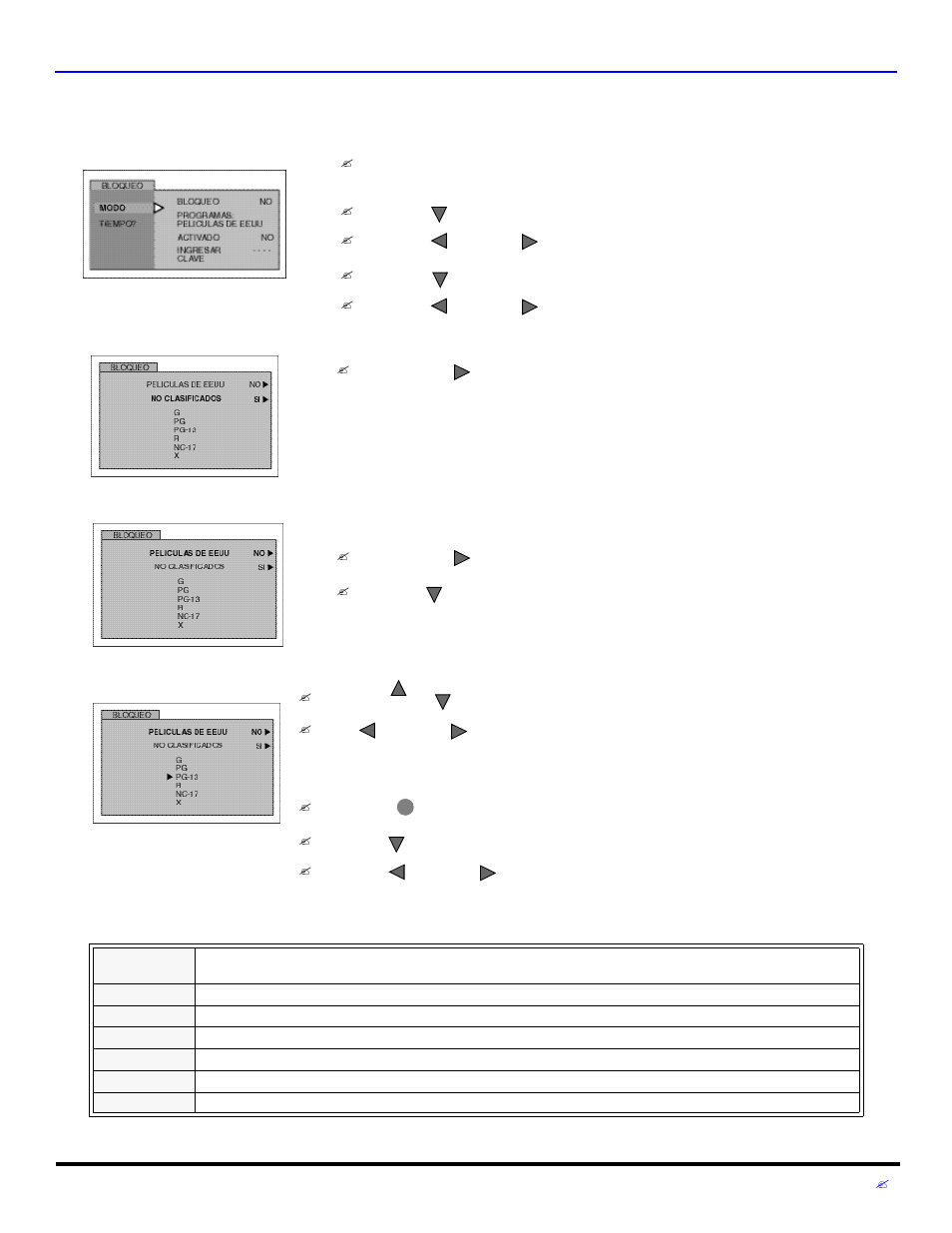 Peliculas de eeuu, V-chip | Panasonic CT 27D32 User Manual | Page 71 / 80
