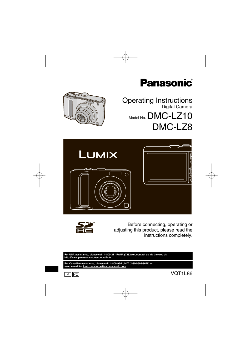 Panasonic DMC-LZ8 User Manual | 140 pages