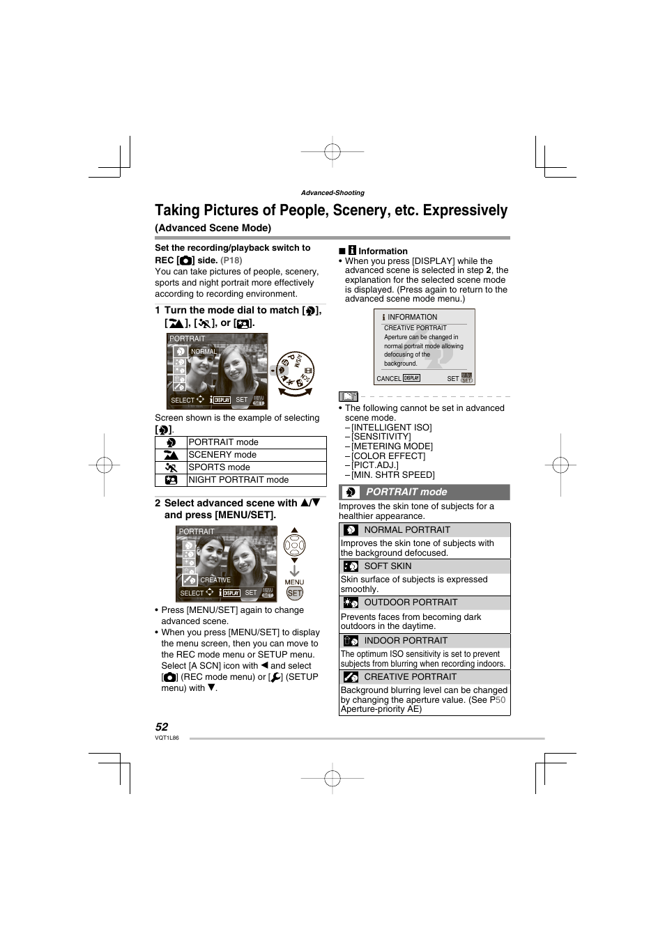 Panasonic DMC-LZ8 User Manual | Page 52 / 140