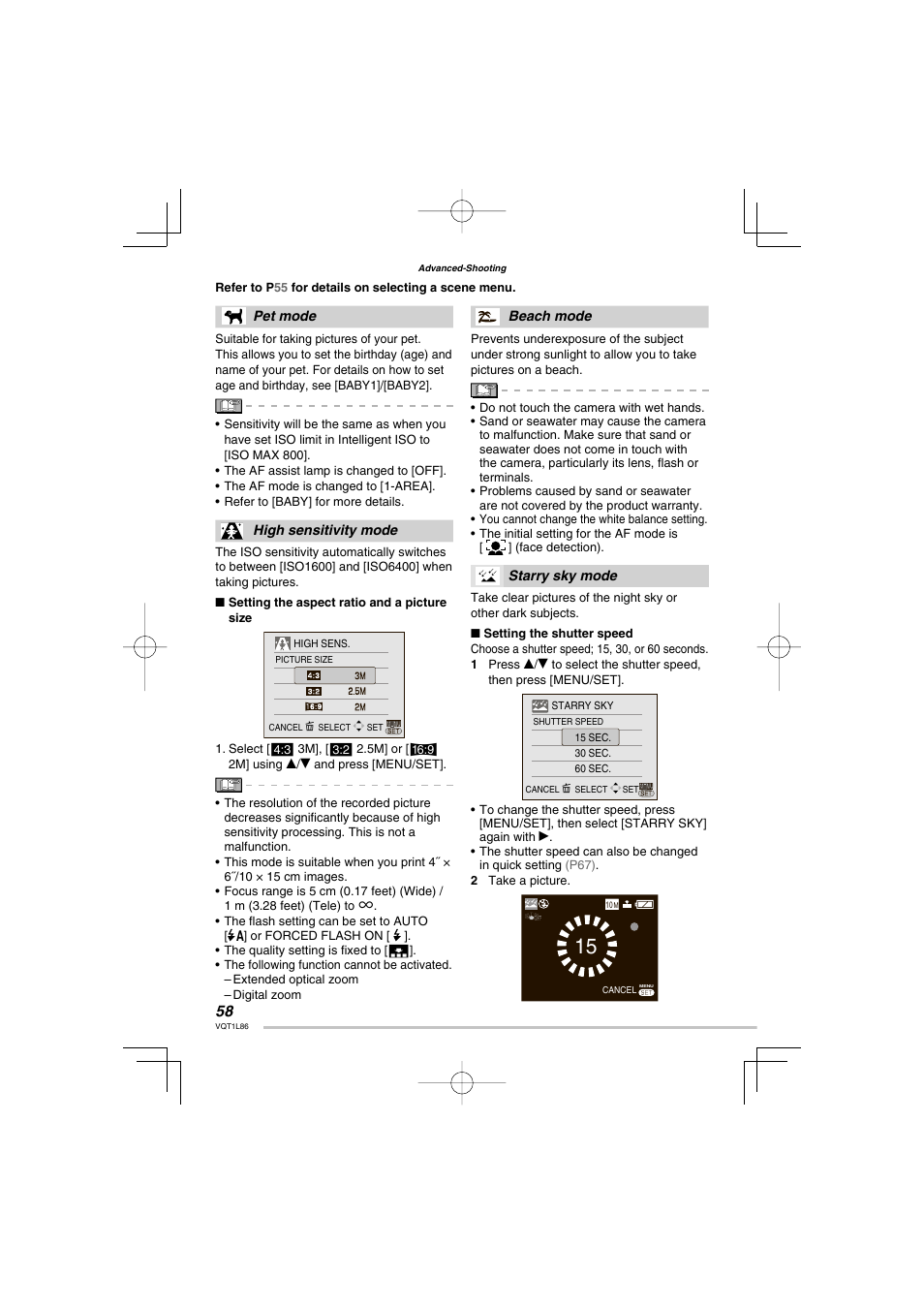 Panasonic DMC-LZ8 User Manual | Page 58 / 140