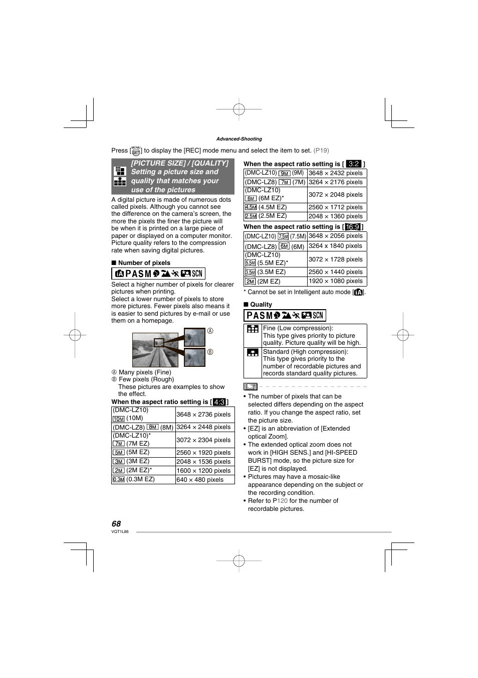 Panasonic DMC-LZ8 User Manual | Page 68 / 140