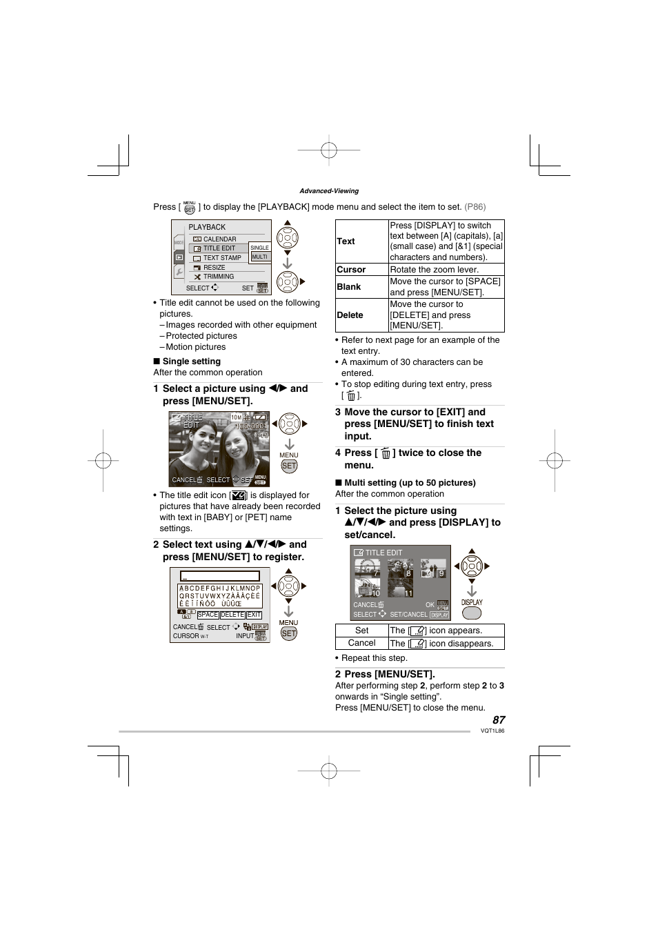 Panasonic DMC-LZ8 User Manual | Page 87 / 140
