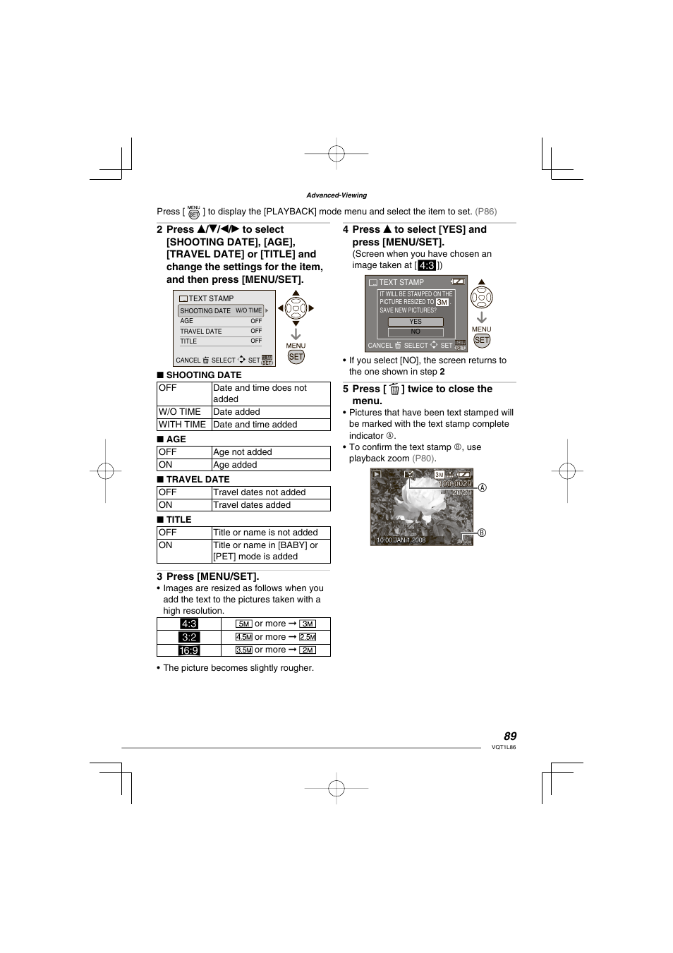 Panasonic DMC-LZ8 User Manual | Page 89 / 140