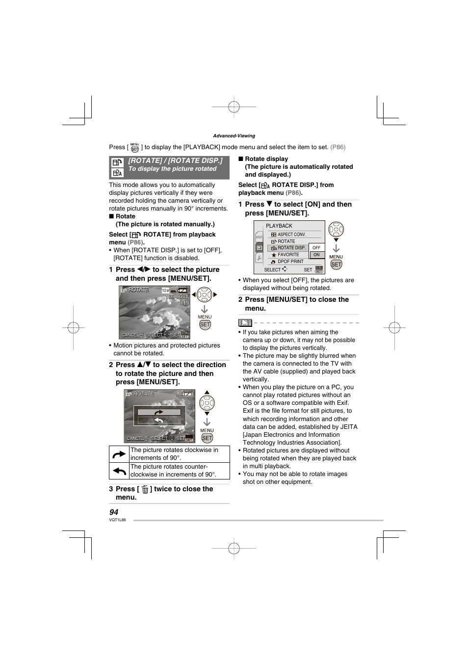 Panasonic DMC-LZ8 User Manual | Page 94 / 140
