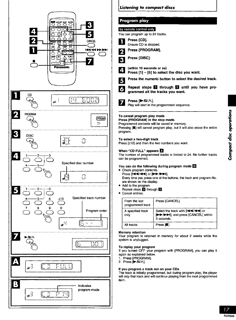 Press [disc | Panasonic SC-AK14 User Manual | Page 17 / 32