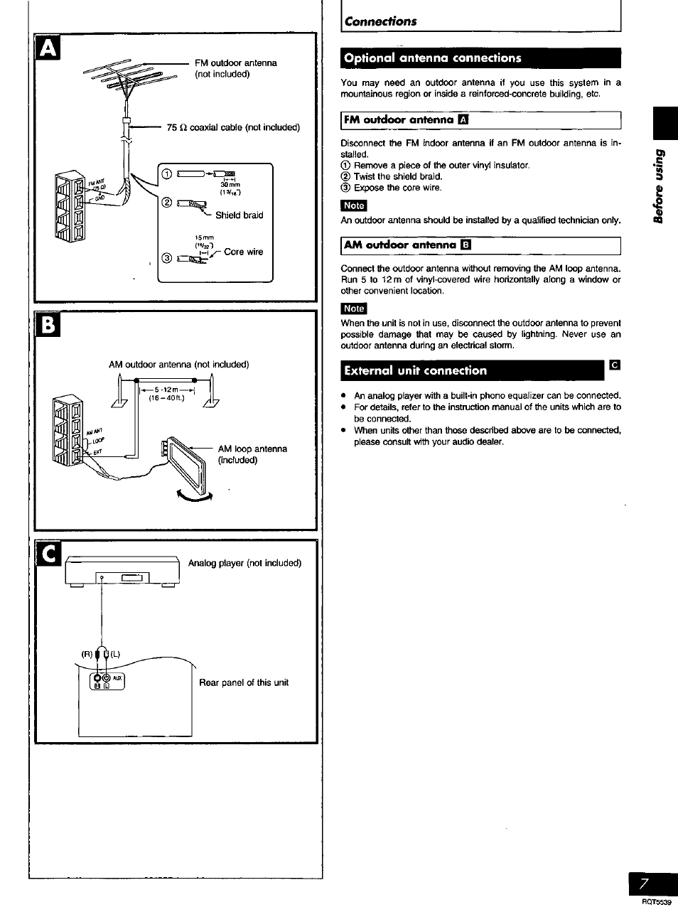 Panasonic SC-AK14 User Manual | Page 7 / 32