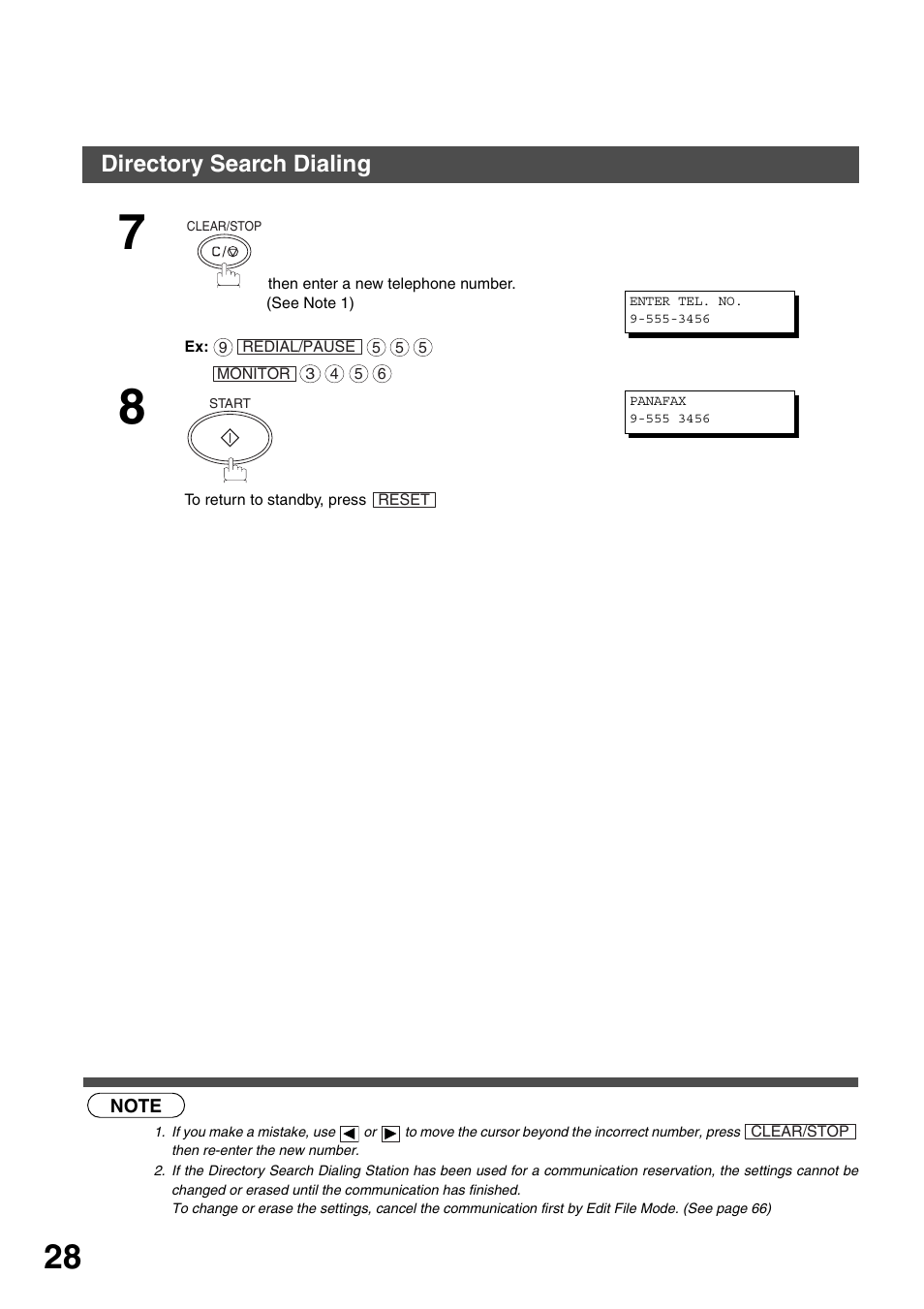 Programming your machine, Directory search dialing | Panasonic DP-135FP User Manual | Page 28 / 114