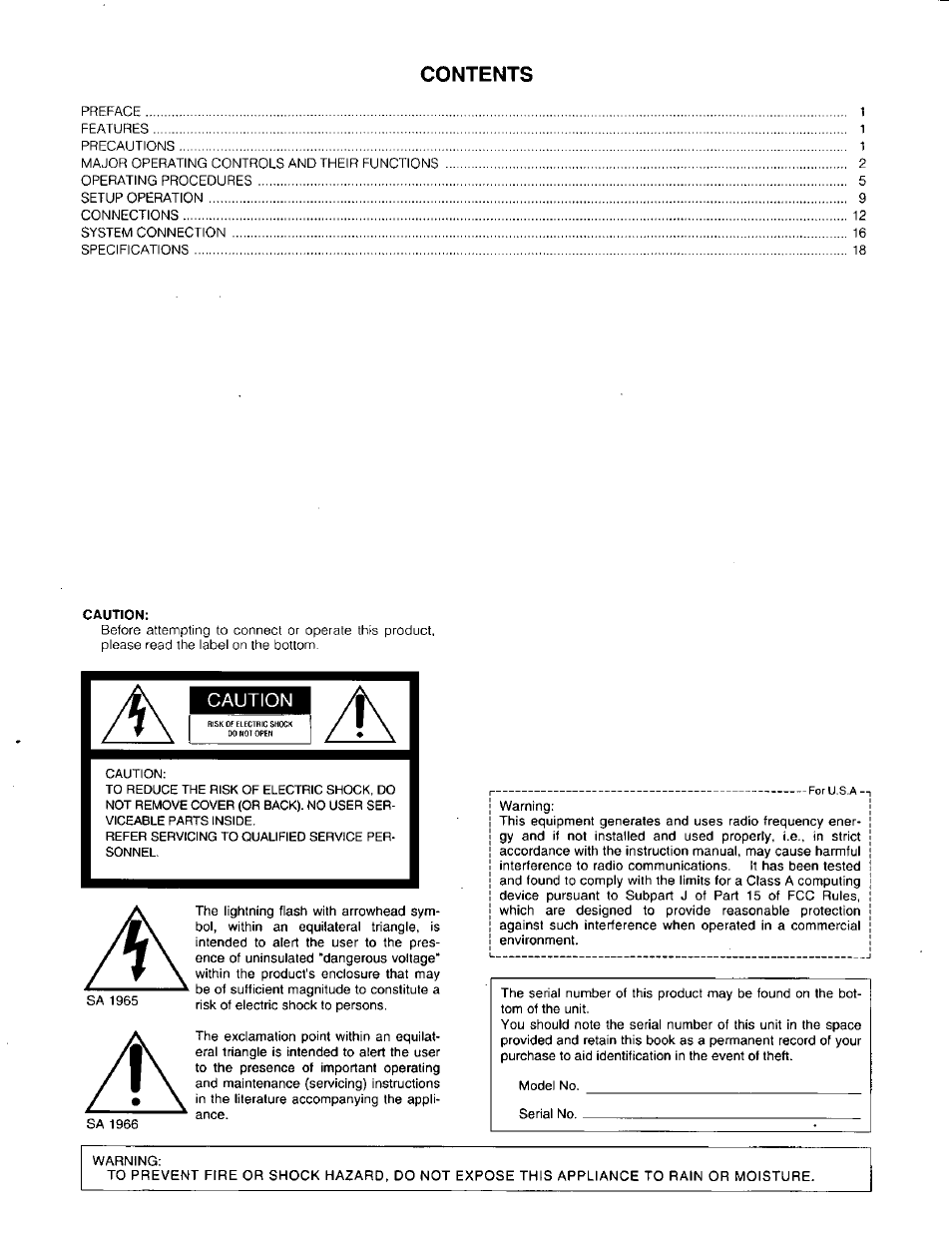 Panasonic WV-CM143 User Manual | Page 2 / 22