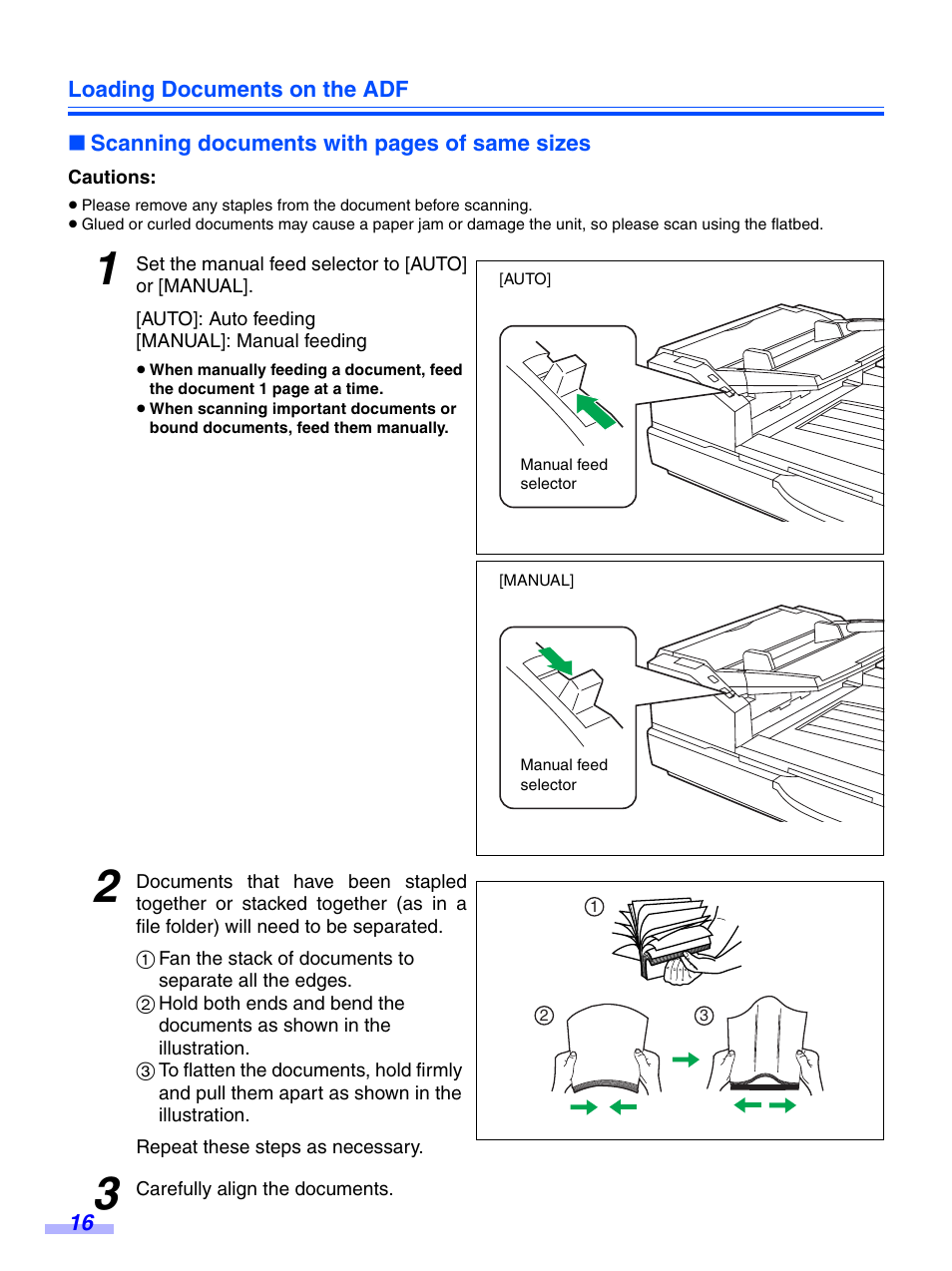 Panasonic KV-S7075C User Manual | Page 16 / 53