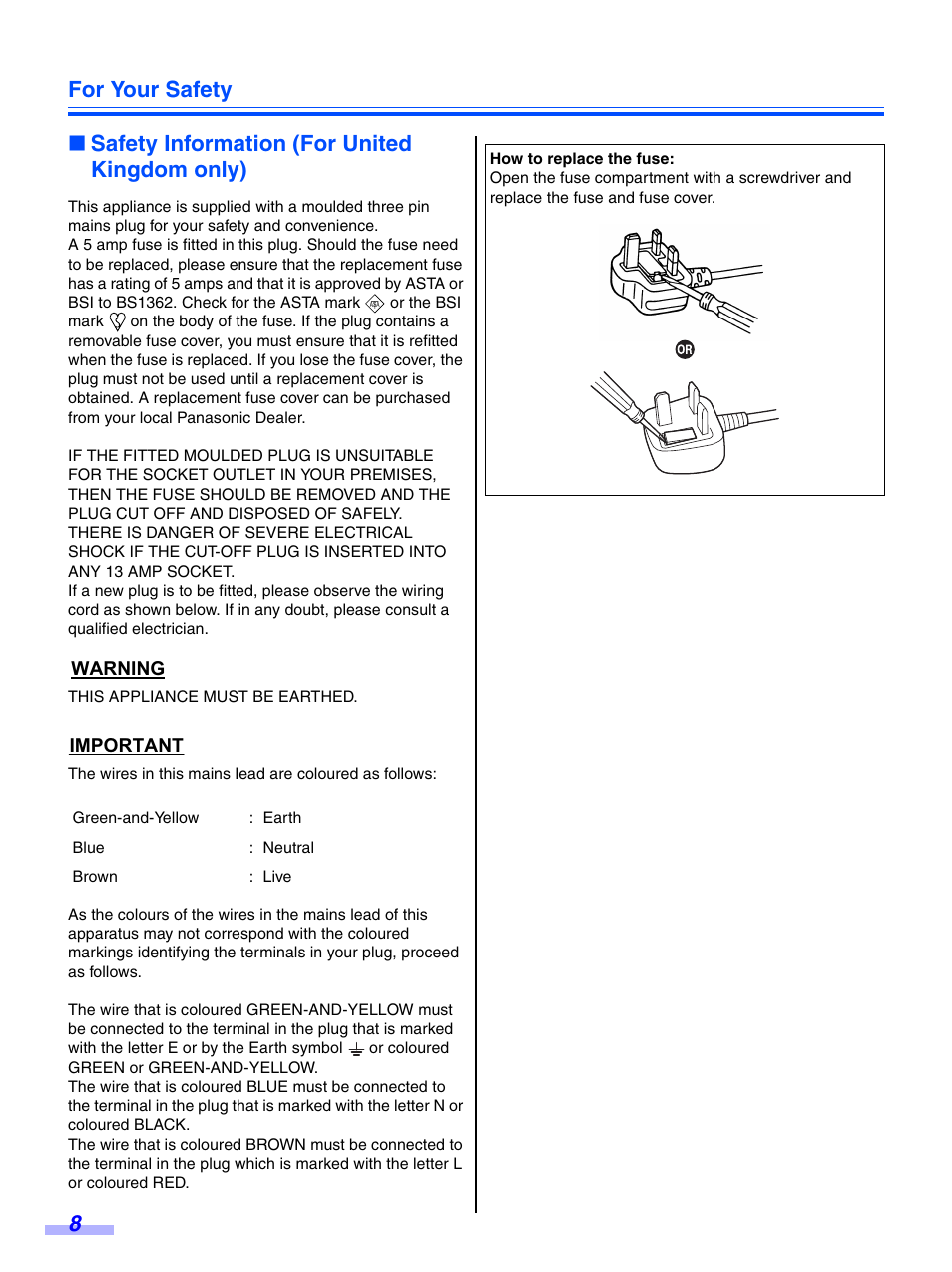 Panasonic KV-S7075C User Manual | Page 8 / 53