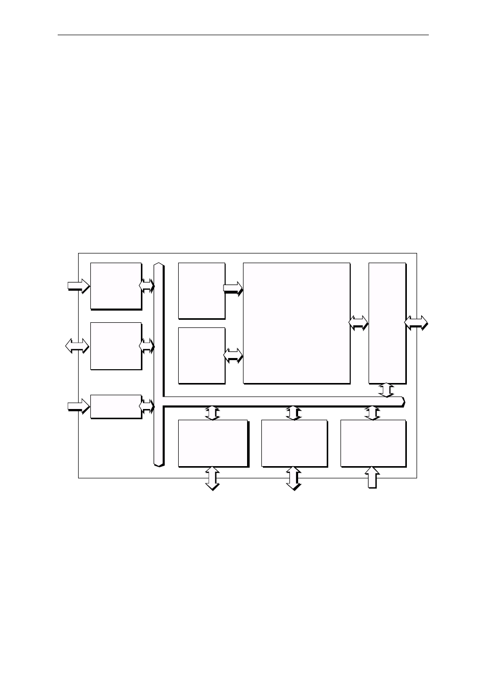 3 block diagram, Cpu core, I/o ports | Timers, Interrupt controller | Panasonic MN103001G/F01K User Manual | Page 30 / 466