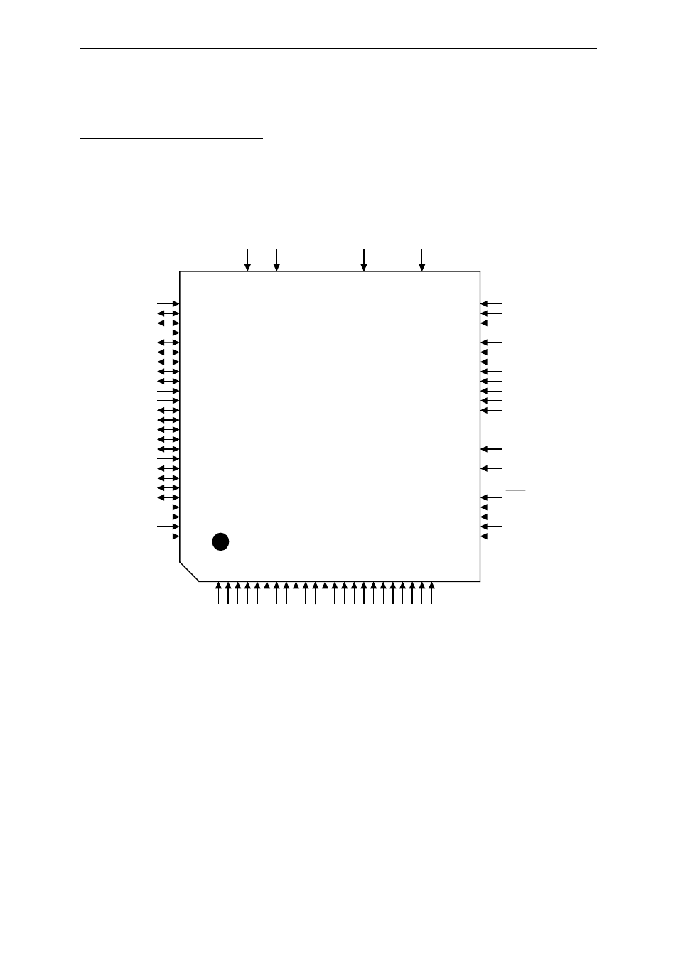 5 flash memory mode, 1 description of external pins, Top view | 100 pin qfp | Panasonic MN103001G/F01K User Manual | Page 434 / 466