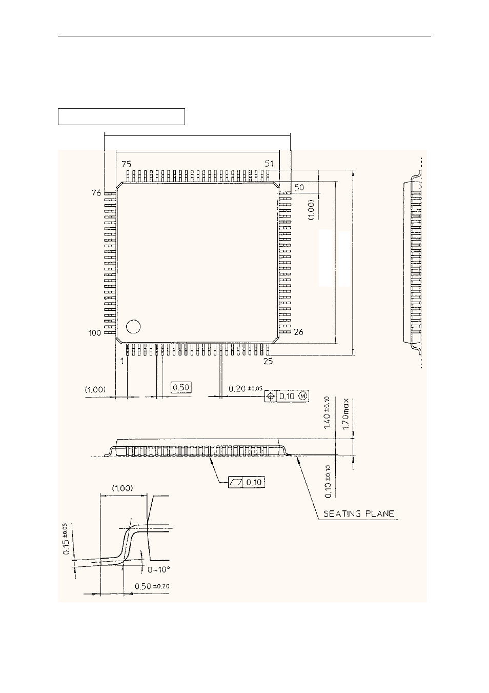 Appendix e. package outline, Appendix-14 appendix e. package outline | Panasonic MN103001G/F01K User Manual | Page 456 / 466