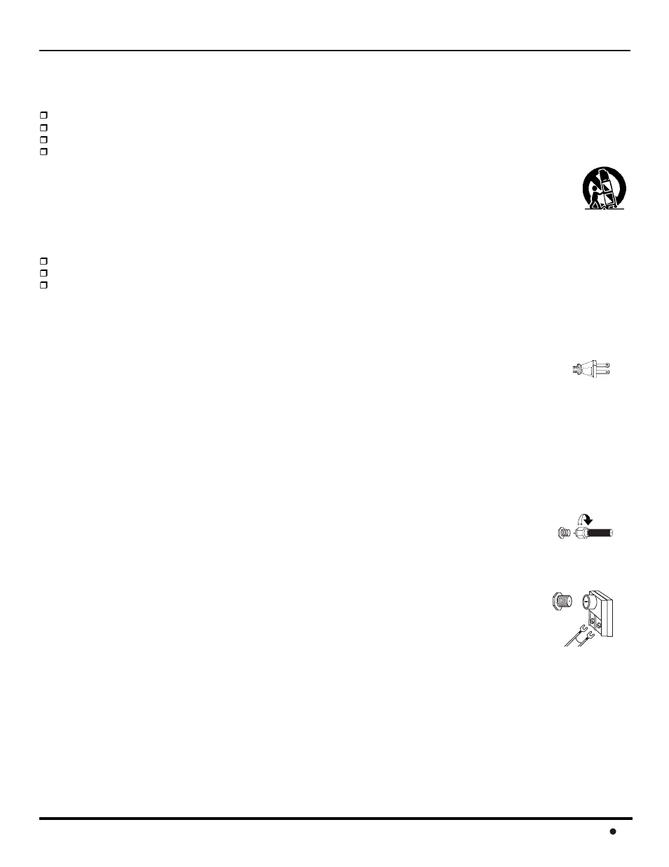 Installation, Television location, Optional cable connections | Ac power supply cord, Cable / antenna connection | Panasonic CT-2017 User Manual | Page 5 / 72