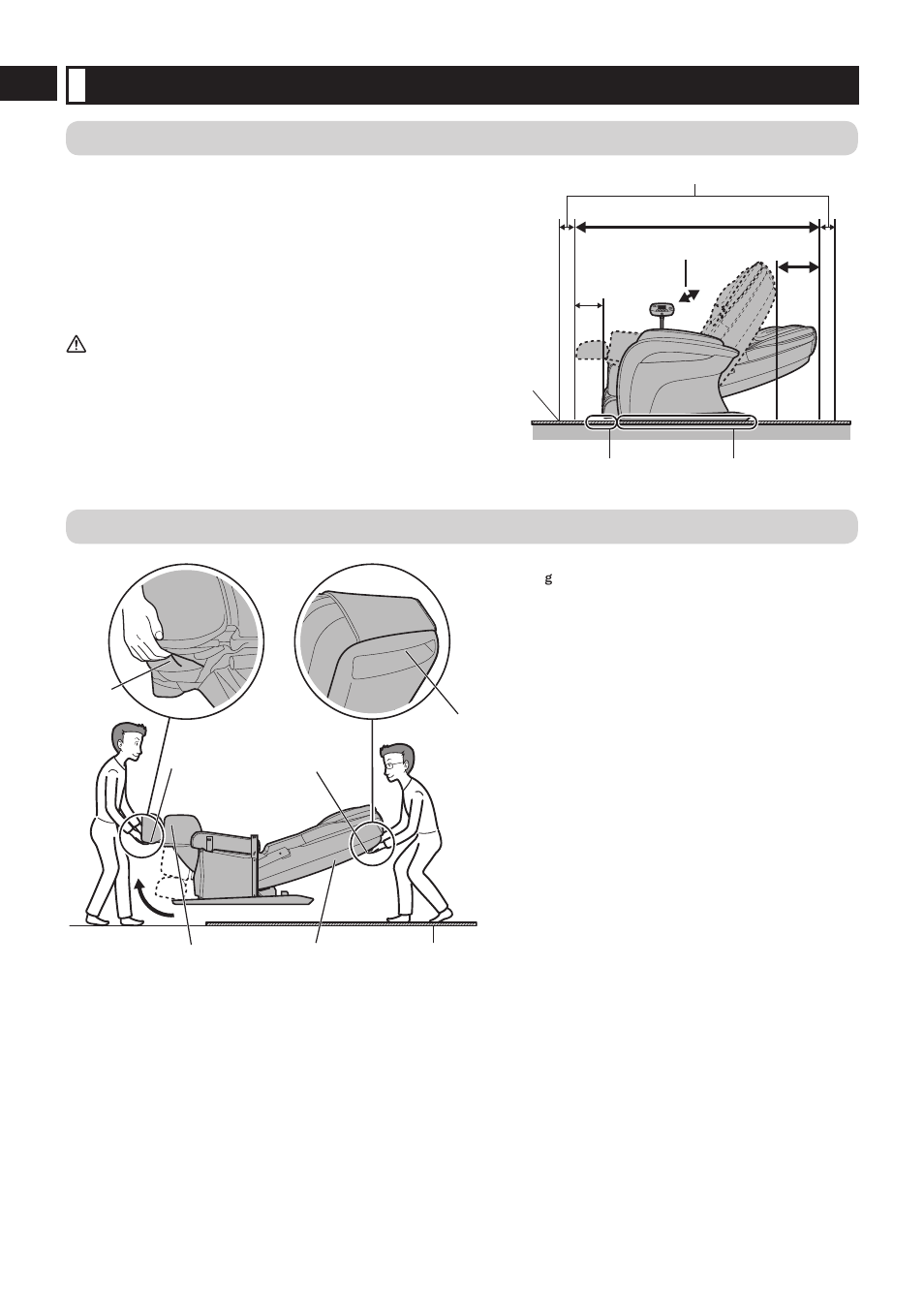 Setting up the massage lounger, Where to use the unit | Panasonic EP-MA10 User Manual | Page 10 / 27