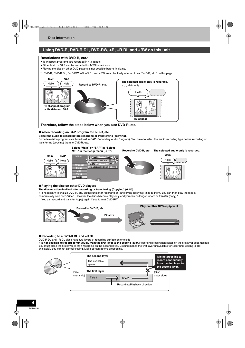 Panasonic DMR-ES35V User Manual | Page 8 / 80