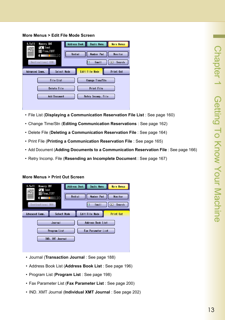 Chapter 1 getting to know your machine | Panasonic DP-C354 User Manual | Page 13 / 220