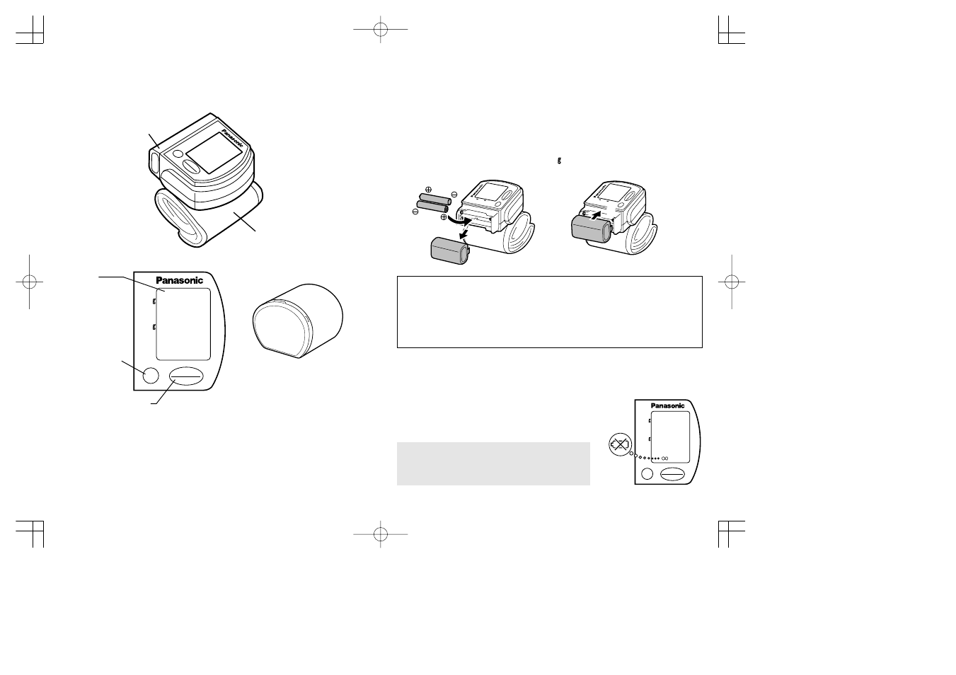 Name and function of each product part, Inserting/replacing batteries, When to change batteries | Panasonic EW3002 User Manual | Page 5 / 21