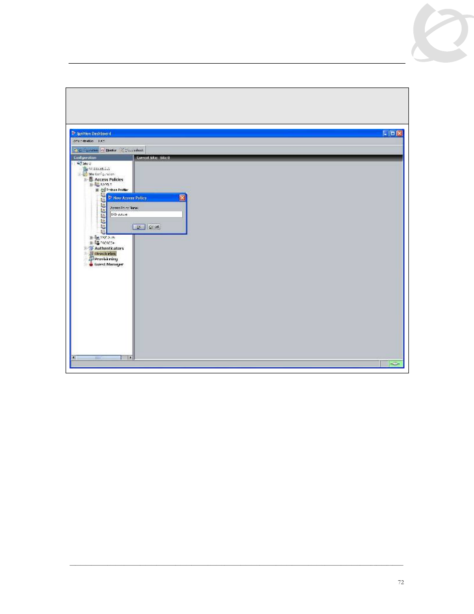 3 add access policy | Panasonic 5500 User Manual | Page 73 / 96