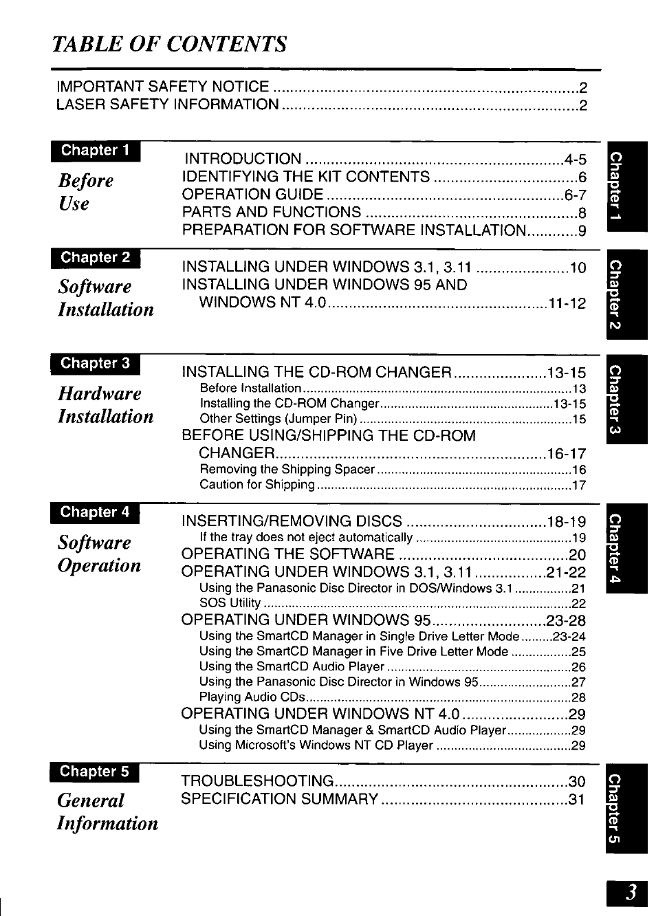 Panasonic SQ-TC520N User Manual | Page 3 / 32