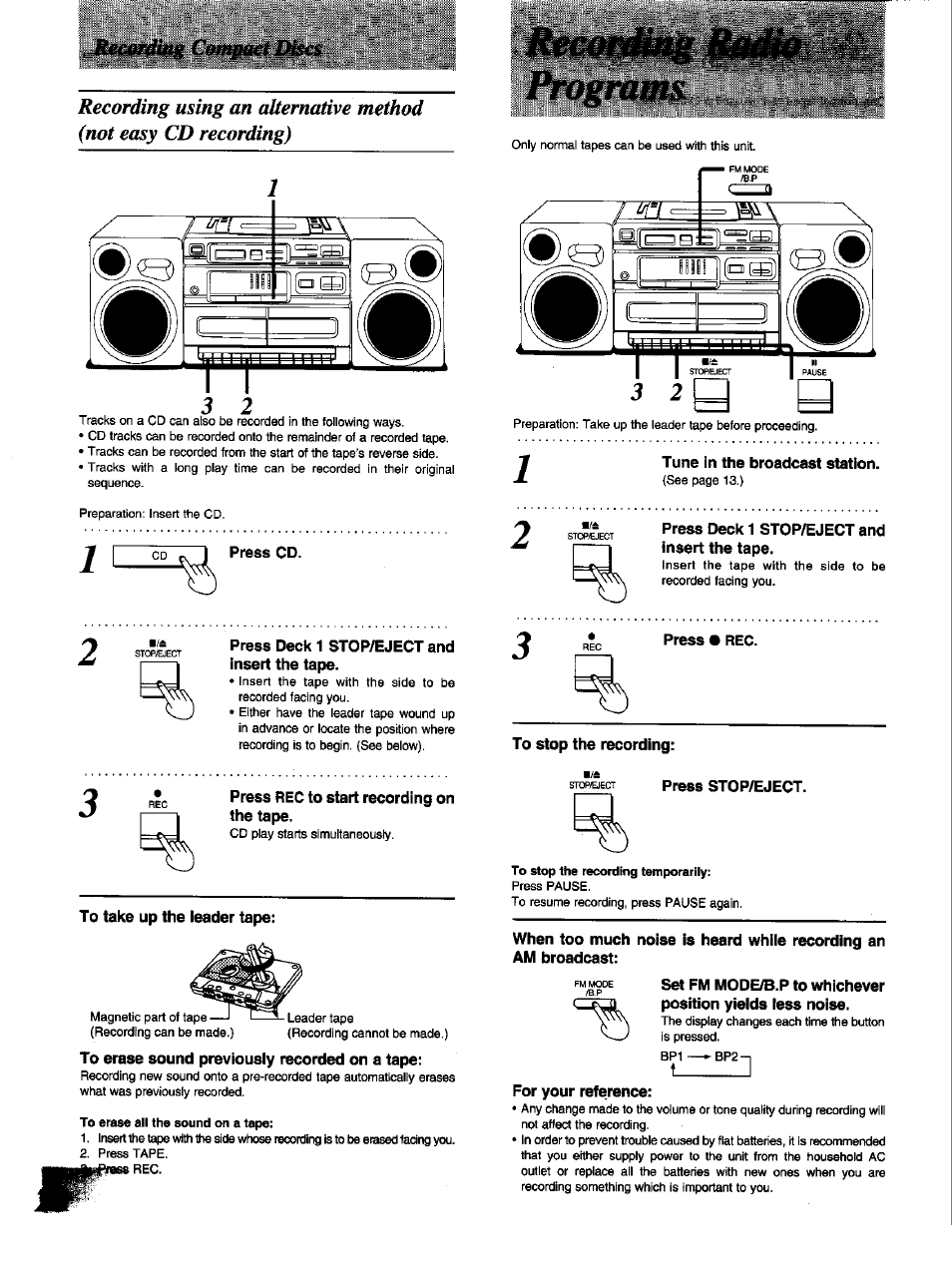 Program | Panasonic RX-DT650 User Manual | Page 20 / 28