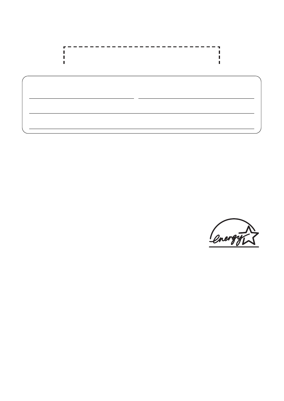 Attach your sales receipt here, Things you should keep a record of, Caution | Trademarks, Energy star | Panasonic KX-FLM551 User Manual | Page 2 / 80