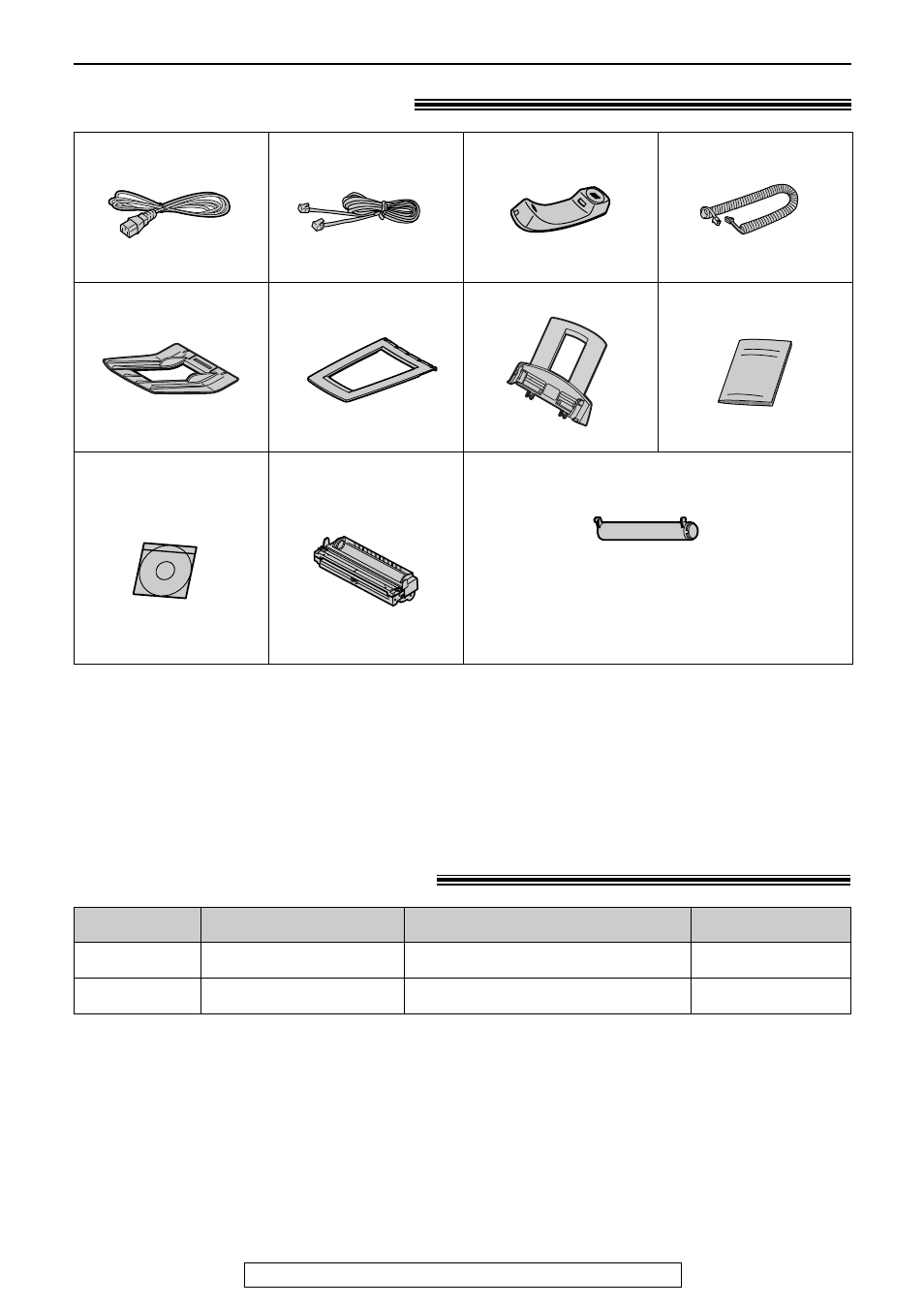 Initial preparation, Accessories, Included accessories | Accessory information | Panasonic KX-FLM551 User Manual | Page 5 / 80