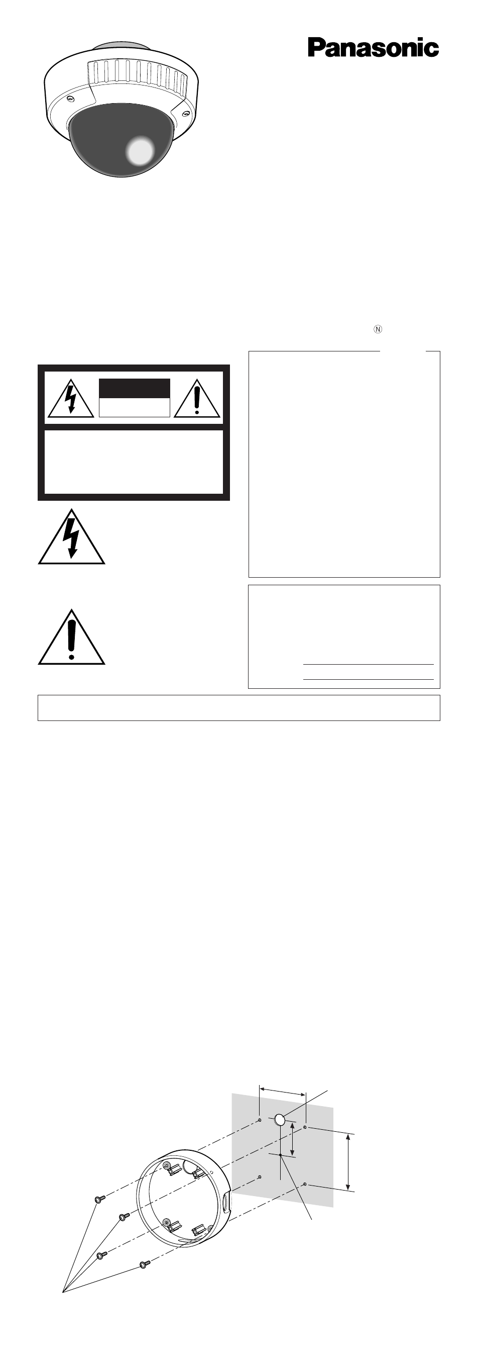 Wv-cw474f/wv-cw474s, Preface, Installation | Camera mounting position, Instructions, Color cctv cameras | Panasonic WV-CW474S User Manual | Page 11 / 14