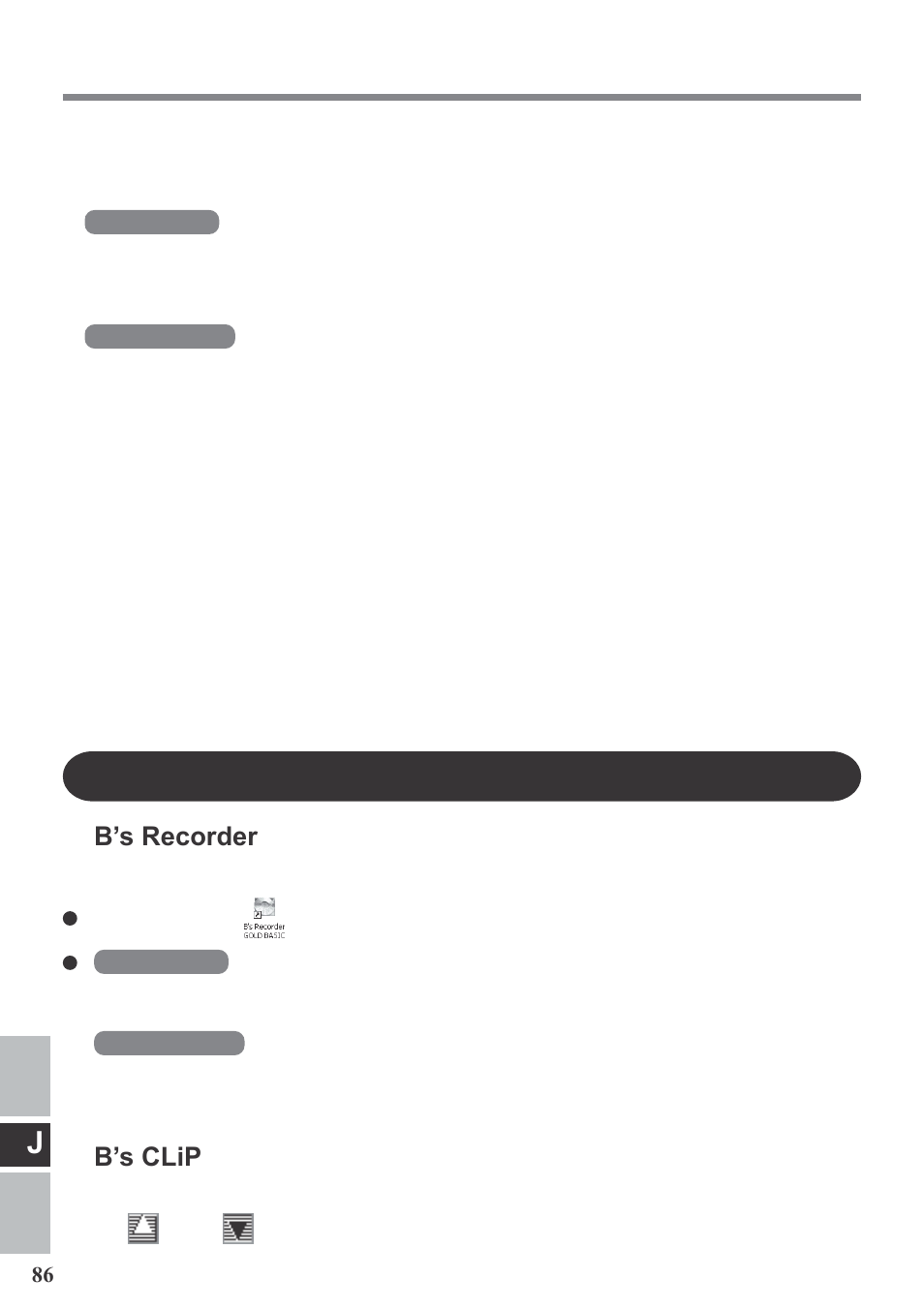 B’s recorder, B’s clip | Panasonic CF-VDM292U User Manual | Page 86 / 96