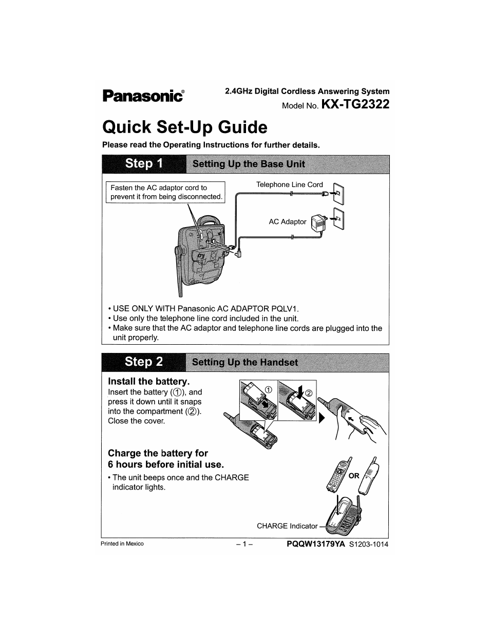 Panasonic Acr14CF.tmp User Manual | 59 pages