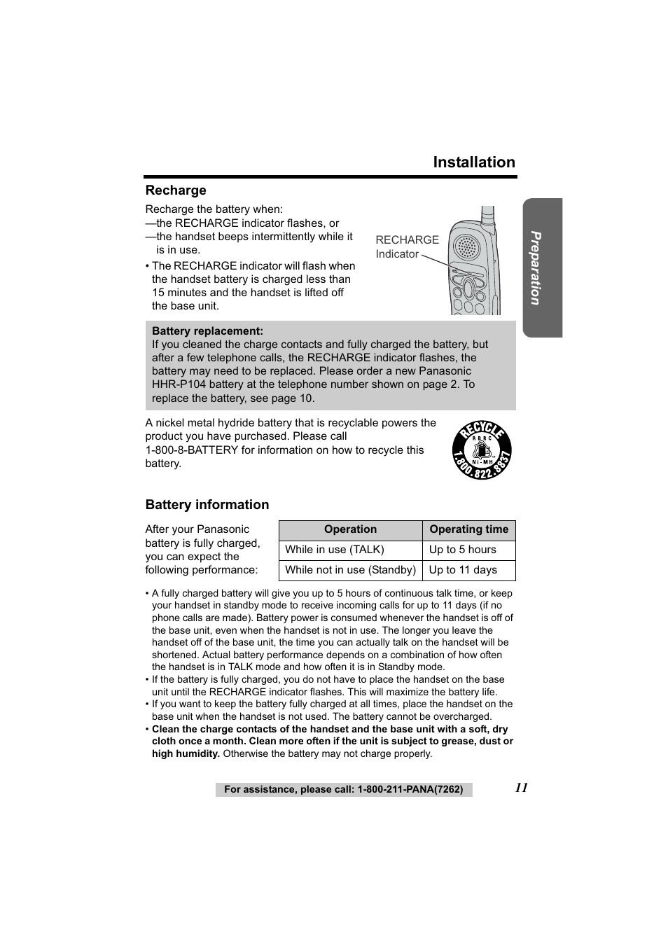 Installation | Panasonic Acr14CF.tmp User Manual | Page 17 / 59