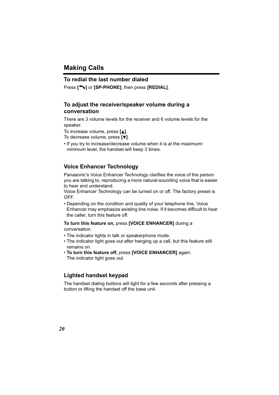 Making calls | Panasonic Acr14CF.tmp User Manual | Page 26 / 59