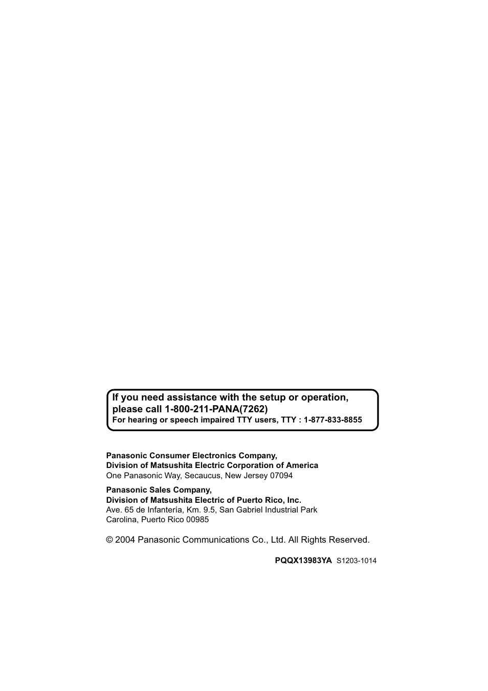 Panasonic Acr14CF.tmp User Manual | Page 53 / 59