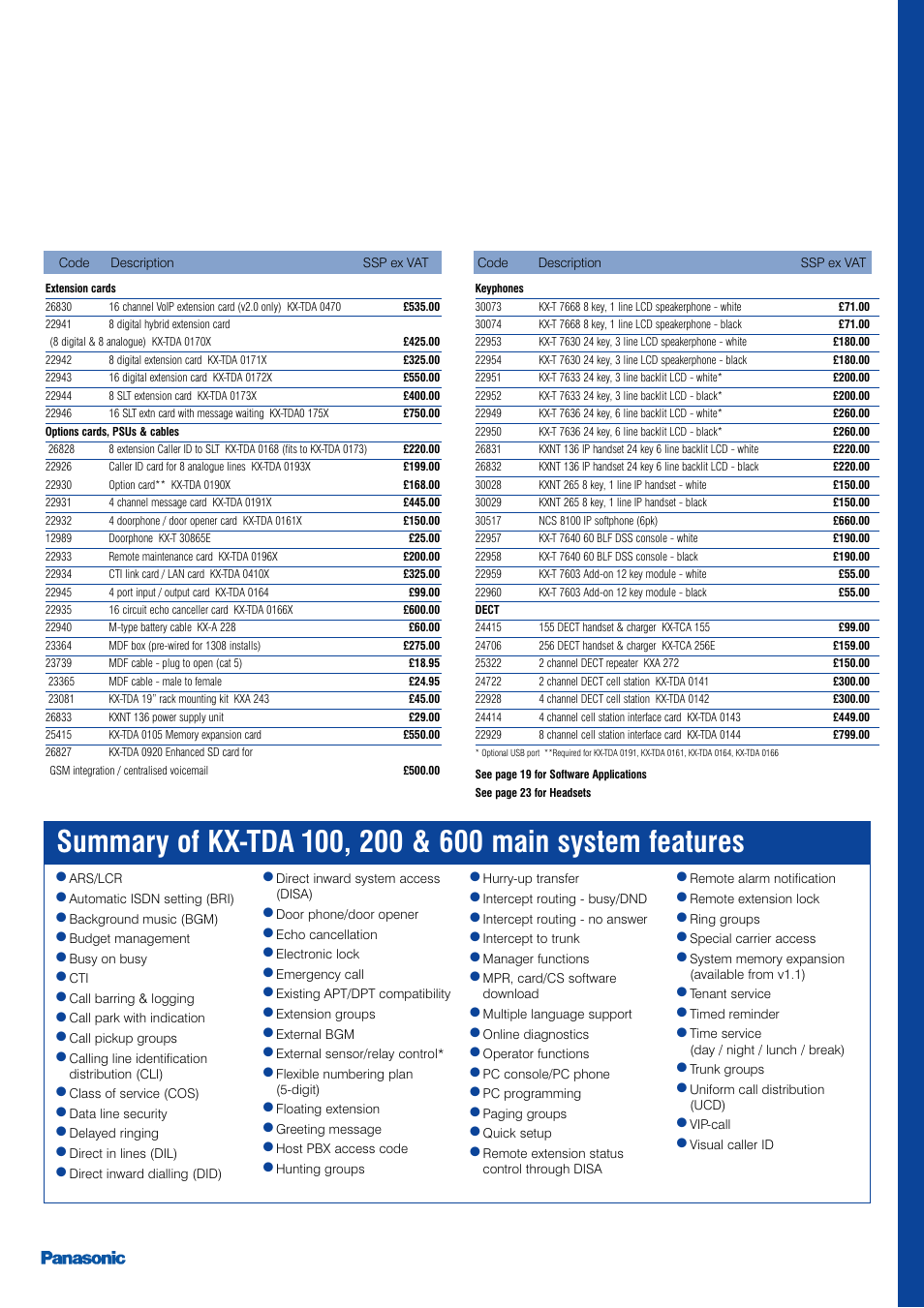 Panasonic KX-TEA User Manual | Page 11 / 24