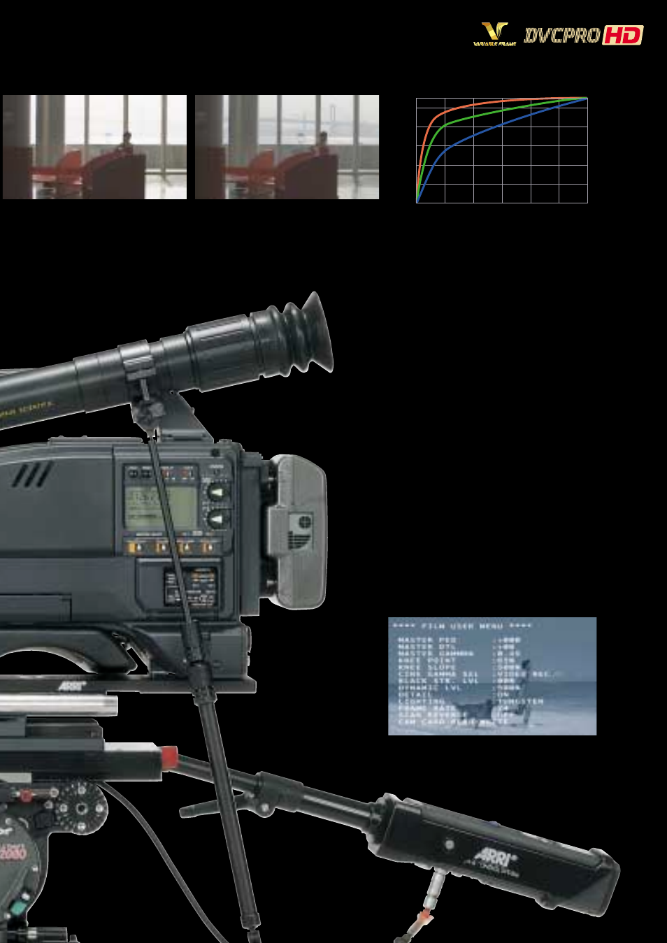 Three gamma curves, Film user menu | Panasonic AJ-HDC27H User Manual | Page 7 / 20